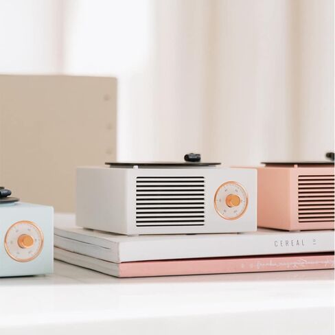 Old Fashioned Classic Vinyl Record Player Style Bluetooth Speaker Blue Portable Stereo Sound Cute Look Gift for Girls Bass Enhancement Loud Volume Speaker in Saudi Arabia