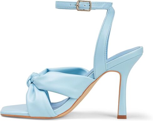 GENSHUO Ankle Strap High Heels Knot Sandals in Saudi Arabia