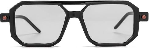 NIDOVIX Vintage Square 70s Aviator Sunglasses for Women Men Retro Classic Flat Aviator Frame Sun Glasses UV Protection in Saudi Arabia