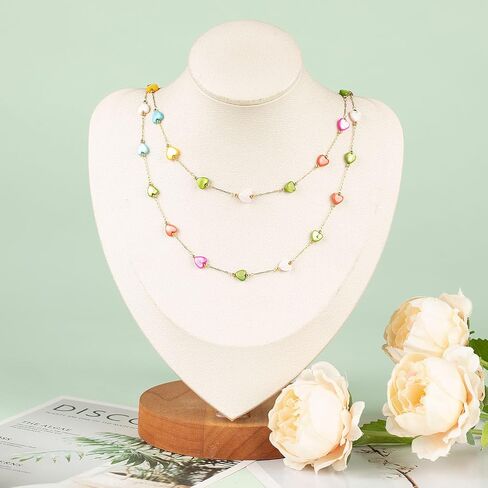 UMAOKANG 3 Yard White Shell Star Chain for Jewelry Making, Gold Plated Stainless Steel Jewelry Making Chain Roll with Jewelry Findings in Saudi Arabia
