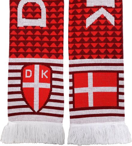 Denmark Danmark Soccer Knit Scarf in Saudi Arabia