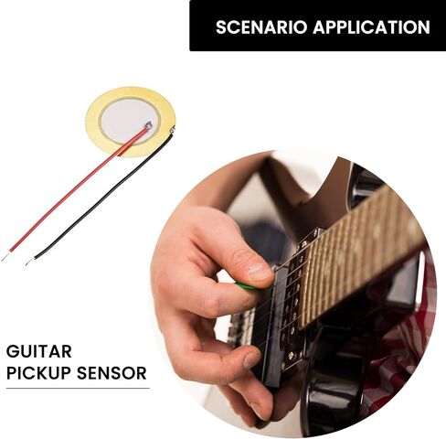 27mm Piezo Discs - 5Pcs Acoustic Pickup Transducers for Instruments in Saudi Arabia