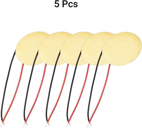 27mm Piezo Discs - 5Pcs Acoustic Pickup Transducers for Instruments in Saudi Arabia