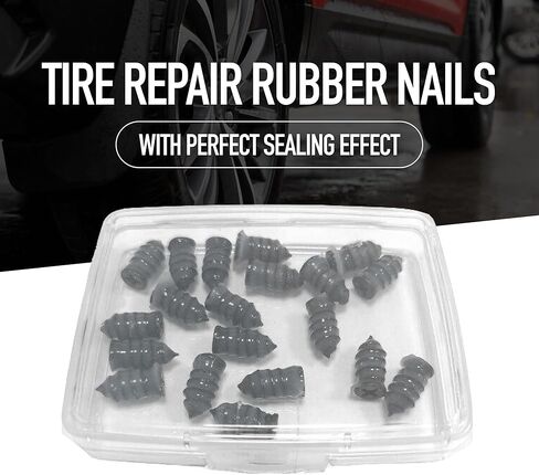 براغي إصلاح الإطارات من إيرموتو - 10 مسامير إصلاح الإطارات محكمة الغلق - سدادات الإطارات للسيارة والدراجات النارية والدراجات والمزيد - مجموعة إصلاح ثقب الإطارات DIY للرجال والنساء in Kuwait