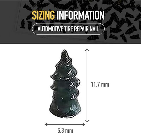 براغي إصلاح الإطارات من إيرموتو - 10 مسامير إصلاح الإطارات محكمة الغلق - سدادات الإطارات للسيارة والدراجات النارية والدراجات والمزيد - مجموعة إصلاح ثقب الإطارات DIY للرجال والنساء in Kuwait