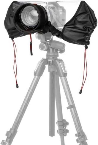 Manfrotto MB PL-E-702 Pro-Light Camera Rain Cover for DSLR Cameras, for Use with Reflex with Professional Lens, Waterproof, Protects from Dust and Rain, for Photographers - Black/Charcoal Grey in Saudi Arabia