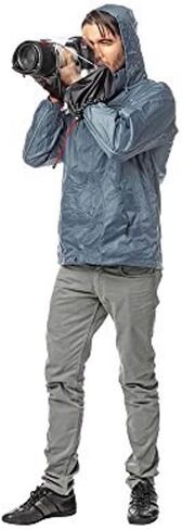 Manfrotto MB PL-E-702 Pro-Light Camera Rain Cover for DSLR Cameras, for Use with Reflex with Professional Lens, Waterproof, Protects from Dust and Rain, for Photographers - Black/Charcoal Grey in Saudi Arabia