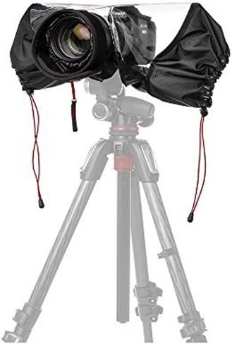 Manfrotto MB PL-E-702 Pro-Light Camera Rain Cover for DSLR Cameras, for Use with Reflex with Professional Lens, Waterproof, Protects from Dust and Rain, for Photographers - Black/Charcoal Grey in Saudi Arabia