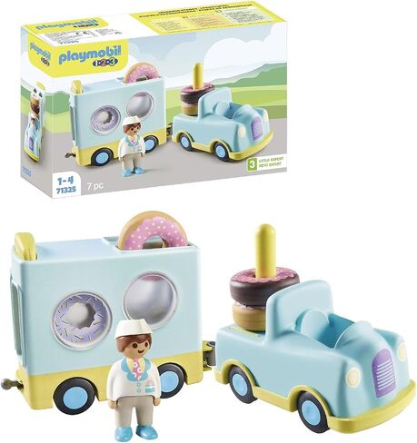 Playmobil 1.2.3: Crazy Donut Truck with Stacking and Sorting Feature in Saudi Arabia