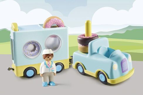 Playmobil 1.2.3: Crazy Donut Truck with Stacking and Sorting Feature in Saudi Arabia