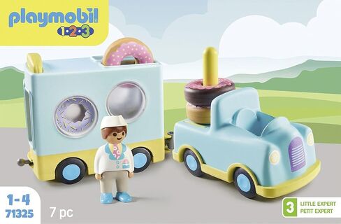 Playmobil 1.2.3: Crazy Donut Truck with Stacking and Sorting Feature in Saudi Arabia