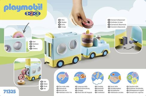 Playmobil 1.2.3: Crazy Donut Truck with Stacking and Sorting Feature in Saudi Arabia
