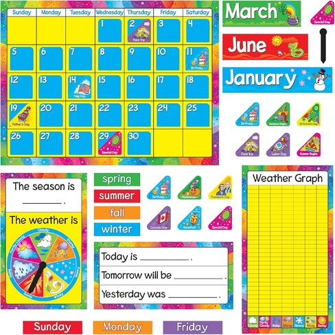 TREND enterprises, Inc. T-8096 Year Around Calendar Bulletin Board Set in Saudi Arabia
