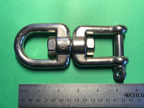 US Stainless Stainless Steel 316 Anchor Swivel Eye and Jaw 13mm (1/2") Marine Grade in Saudi Arabia