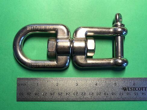 US Stainless Stainless Steel 316 Anchor Swivel Eye and Jaw 13mm (1/2") Marine Grade in Saudi Arabia
