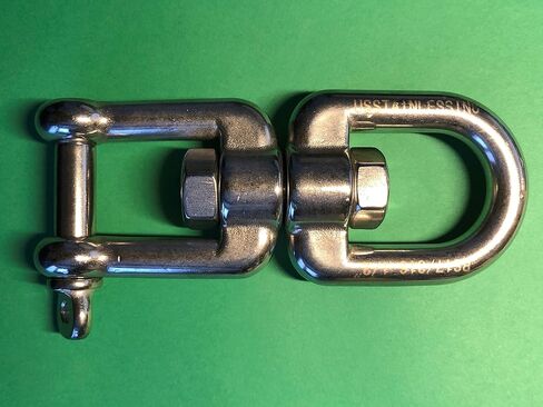 US Stainless Stainless Steel 316 Anchor Swivel Eye and Jaw 13mm (1/2") Marine Grade in Saudi Arabia