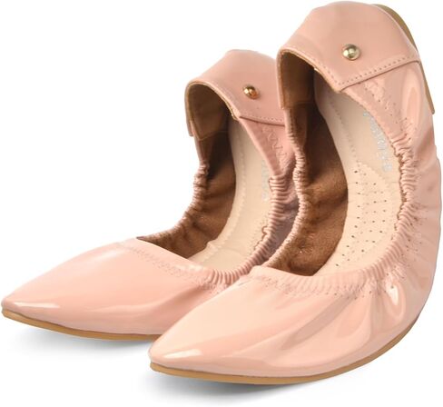 Ballet Flats Shoes for Women, Ballerina Flats Dressy Casual, Pointed Toe Flats Shoes for Woman Comfortable Pink Size 7 in Saudi Arabia
