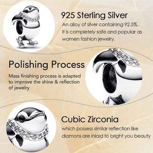 Jewelry Nature Animals Fruit Charms for Women Bracelets Necklaces in 925 Sterling Silver,Mother's Day Birthday Christmas Gifts for Girls in Saudi Arabia