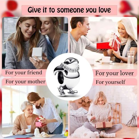 Jewelry Nature Animals Fruit Charms for Women Bracelets Necklaces in 925 Sterling Silver,Mother's Day Birthday Christmas Gifts for Girls in Saudi Arabia