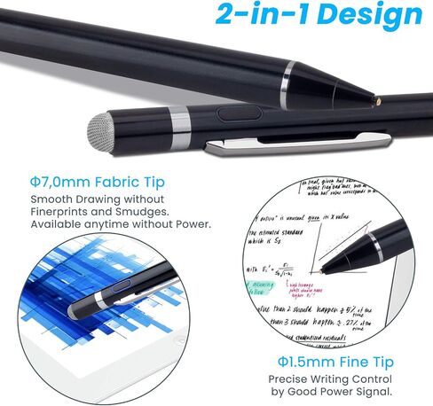 Stylus Pens for HP Chromebook X360, EDIVIA Digital Pencil with 1.5mm Ultra Fine Tip Pencil for HP Chromebook X360 Stylus, Black in Saudi Arabia
