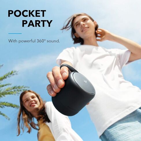 مكبر صوت بلوتوث Soundcore Anker Mini 3، وتقنية BassUp وPartyCast، ومنفذ USB-C، ومقاوم للماء IPX7، ومعادل صوت قابل للتخصيص (متجدد) in Saudi Arabia