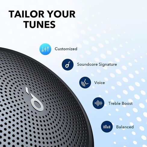 مكبر صوت بلوتوث Soundcore Anker Mini 3، وتقنية BassUp وPartyCast، ومنفذ USB-C، ومقاوم للماء IPX7، ومعادل صوت قابل للتخصيص (متجدد) in Saudi Arabia