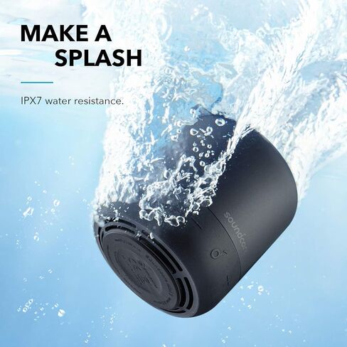 مكبر صوت بلوتوث Soundcore Anker Mini 3، وتقنية BassUp وPartyCast، ومنفذ USB-C، ومقاوم للماء IPX7، ومعادل صوت قابل للتخصيص (متجدد) in Saudi Arabia