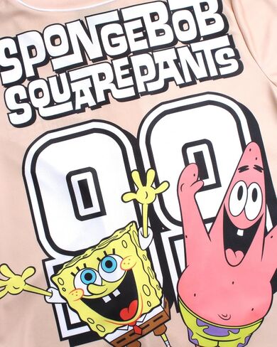 Nickelodeon Women's Spongebob Squarepants Baseball Jersey - Novelty Fashion Uniform Shirt - Button Down Jersey Top Women, S-L in Saudi Arabia