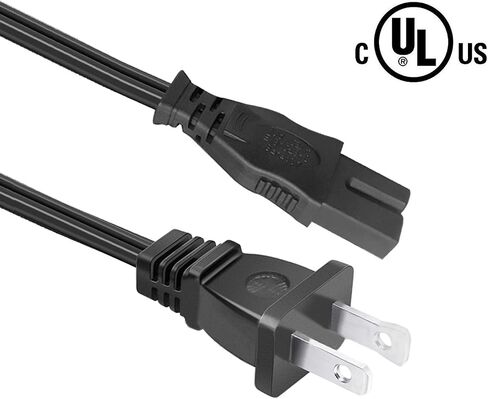 8.2ft Power Cord for Brother Sewing Machine PE400D PE200 DZ820 SA503 SQ9285 PQ1500 PS1900 2 Prong Polarized Power Cord Ac Cable Replacement in Saudi Arabia