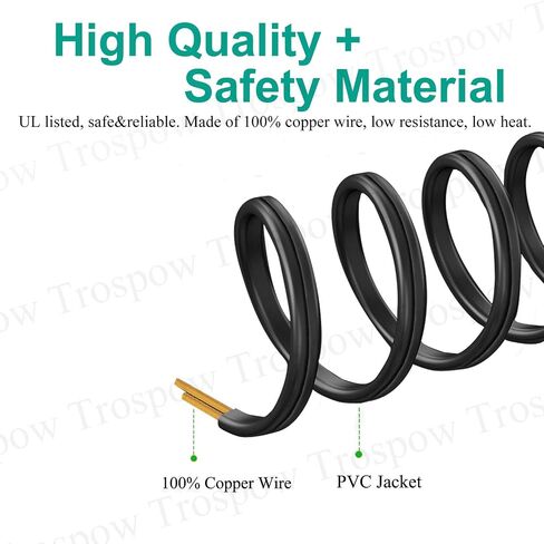 8.2ft Power Cord for Brother Sewing Machine PE400D PE200 DZ820 SA503 SQ9285 PQ1500 PS1900 2 Prong Polarized Power Cord Ac Cable Replacement in Saudi Arabia