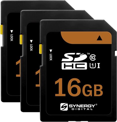 Synergy Digital 16GB Secure Digital SDHC UHS-I Memory Card, Compatible with Canon PowerShot ELPH 115 is Digital Camera - Class 10, U1, 95MB/s, 300 Series in Saudi Arabia
