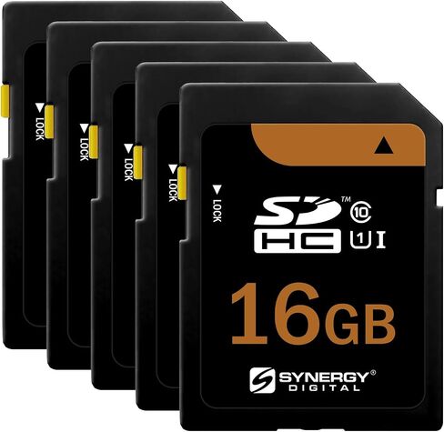 Synergy Digital 16GB Secure Digital SDHC UHS-I Memory Card, Compatible with Canon PowerShot ELPH 115 is Digital Camera - Class 10, U1, 95MB/s, 300 Series in Saudi Arabia