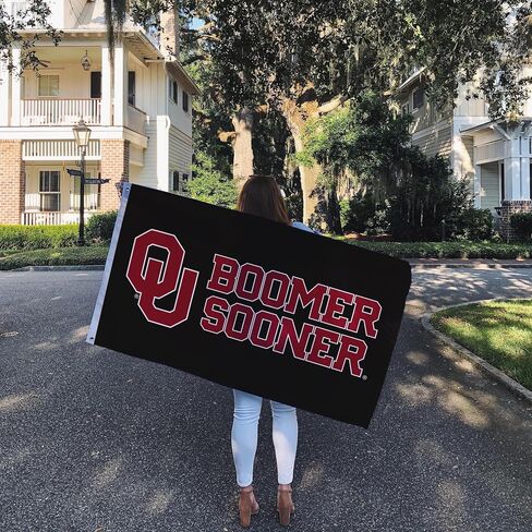 Desert Cactus University of Oklahoma Flag Sooners Flag Banners 100% Polyester Indoor Outdoor 3x5 feet Flags (Style S) in Saudi Arabia