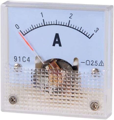 uxcell Analog Current Panel Meter DC 0-3A 91C4 Ammeter for Circuit Testing Charging Battery Ampere Tester Gauge Pack of 1 in Saudi Arabia