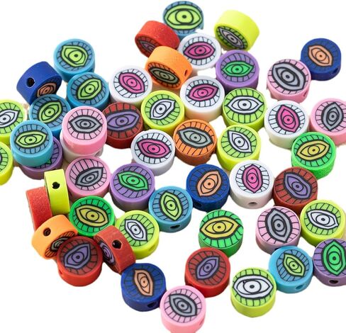 200Pcs Baseball Spacer Loose Beads Sports Ball Polymer Clay Beads for DIY Bracelet Earring Necklace Jewelry Making in Saudi Arabia