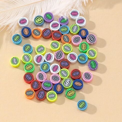 200Pcs Baseball Spacer Loose Beads Sports Ball Polymer Clay Beads for DIY Bracelet Earring Necklace Jewelry Making in Saudi Arabia