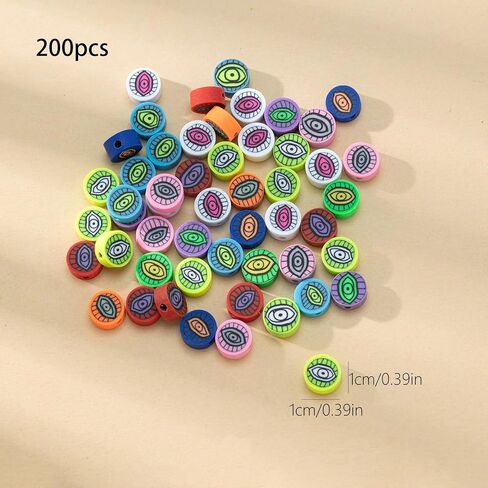200Pcs Baseball Spacer Loose Beads Sports Ball Polymer Clay Beads for DIY Bracelet Earring Necklace Jewelry Making in Saudi Arabia