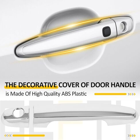 OCPTY 4PCS Door Handle Covers 2008-2012 for Scion xB 2003-2013 for Toyota Corolla 2003-2012 for Toyota Matrix 2001-2011 for Toyota RAV4 2007-2011 for Toyota Yaris Exterior Driver Side & Passenger Side in Saudi Arabia