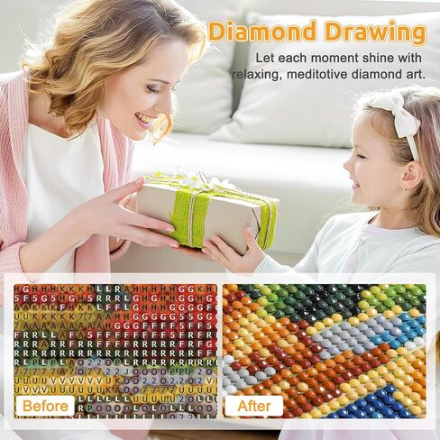 EOBROMD Diamond Art Painting Kits, Paint by Number Kits for Adults Beginners Lighthouse DIY Paint Picture with Full Drill Diamond Dots for Home Wall Art Decor 16x12inch in Saudi Arabia
