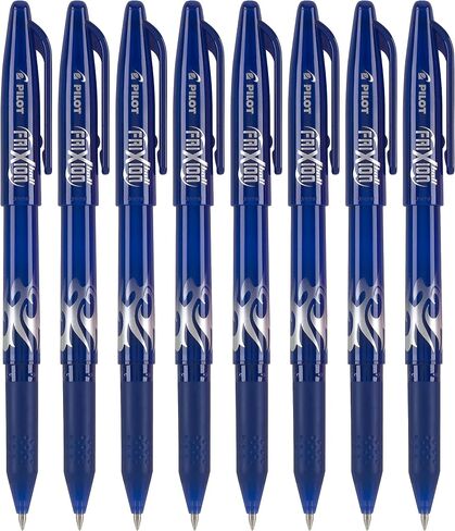 PILOT FriXion Ball Erasable & Refillable Gel Ink Stick Pens, Fine Point, Black Ink, 8-Pack in Saudi Arabia