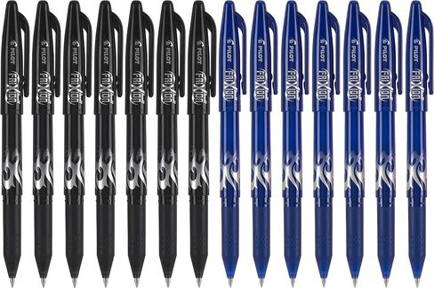 PILOT FriXion Ball Erasable & Refillable Gel Ink Stick Pens, Fine Point, Black Ink, 8-Pack in Saudi Arabia