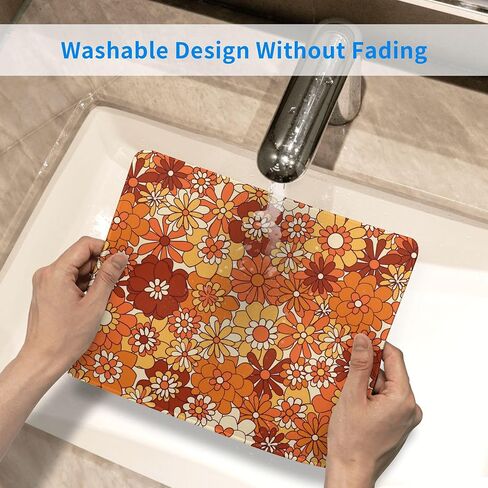 Colorful Flowers Berries Mouse Pad,Beautiful Floral Plants Waterproof Mouse Mat,Non-Slip Rubber Base Durable Stitched Edges Computer Mousepad for Gaming Home Office Wireless Mouse 9.5"x7.8" in Saudi Arabia