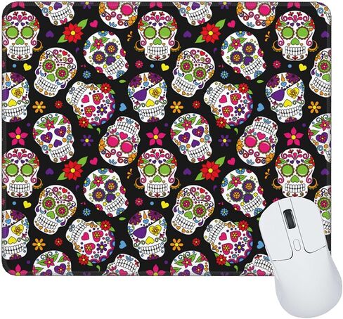 Colorful Flowers Berries Mouse Pad,Beautiful Floral Plants Waterproof Mouse Mat,Non-Slip Rubber Base Durable Stitched Edges Computer Mousepad for Gaming Home Office Wireless Mouse 9.5"x7.8" in Saudi Arabia