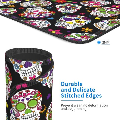 Colorful Flowers Berries Mouse Pad,Beautiful Floral Plants Waterproof Mouse Mat,Non-Slip Rubber Base Durable Stitched Edges Computer Mousepad for Gaming Home Office Wireless Mouse 9.5"x7.8" in Saudi Arabia