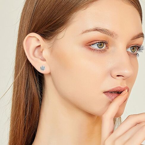 Sanfenly تشيكوسلوفاكيا أقراط للنساء الرجال 3-8mm جولة مكعب زركونيا القرط ترصيع الجراحية الصلب الغضروف الحلزون الزنمة مسمار القرط مجموعة 5 أزواج in Kuwait