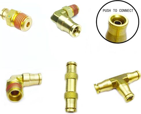 3/8 inch DOT Push to Connect Fittings Air Bag Fittings Air Line Fittings Push in Fittings Air Brake Repair Kit DOT Air Fittings for Air Suspension System in Saudi Arabia