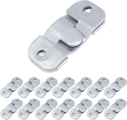 15 قطعة من دعامات التثبيت المتساطحة إطار صورة متشابك على شكل حرف Z إطار صورة مشبك معلق بإبزيم تعليق من الفولاذ المقاوم للصدأ مقاس 35 مم/1.38 بوصة فضي (يشمل المسمار) in Kuwait