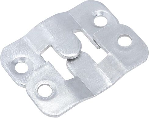 15 قطعة من دعامات التثبيت المتساطحة إطار صورة متشابك على شكل حرف Z إطار صورة مشبك معلق بإبزيم تعليق من الفولاذ المقاوم للصدأ مقاس 35 مم/1.38 بوصة فضي (يشمل المسمار) in Kuwait