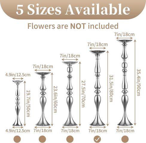 Sziqiqi Floral Centerpiece Riser Flower Arrangement Stand for Wedding Centerpiece Birthday Anniversary Party Tablescape Decoration, Gold 19.7in in Saudi Arabia