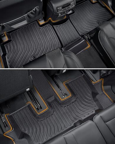 for Kia Telluride Floor Mats 2024 2023 2022 2021 2020, Trunk Floor Liners for Kia Telluride Cargo Liner Mat, All Weather Custom Fit Rubber Mat for Kia Telluride Carpet 2020-2023 2024 Accessories in Kuwait